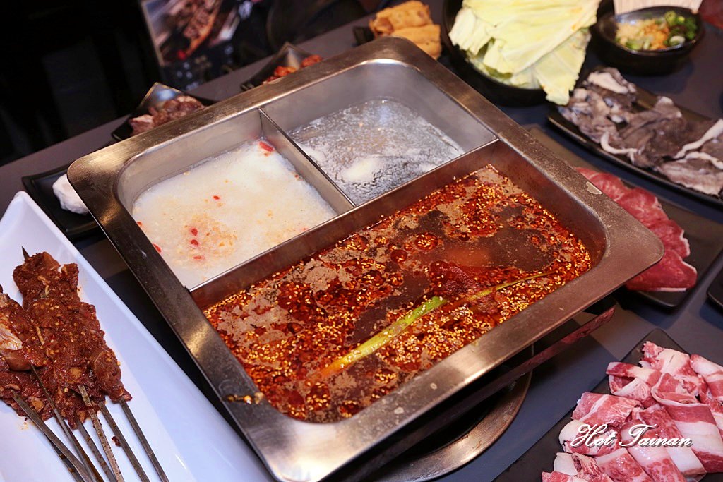 【台南火鍋】全台南第一間爆菊牛肉來了！午間套餐吃爽又吃飽： 川囍紅湯串串鍋
