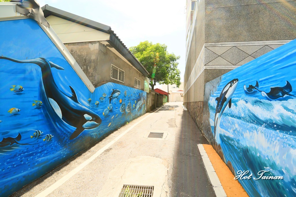 【花蓮景點】重現韓劇經典鯉魚彩繪樓梯，花蓮北濱隱藏版景點：福天宮海洋3D彩繪
