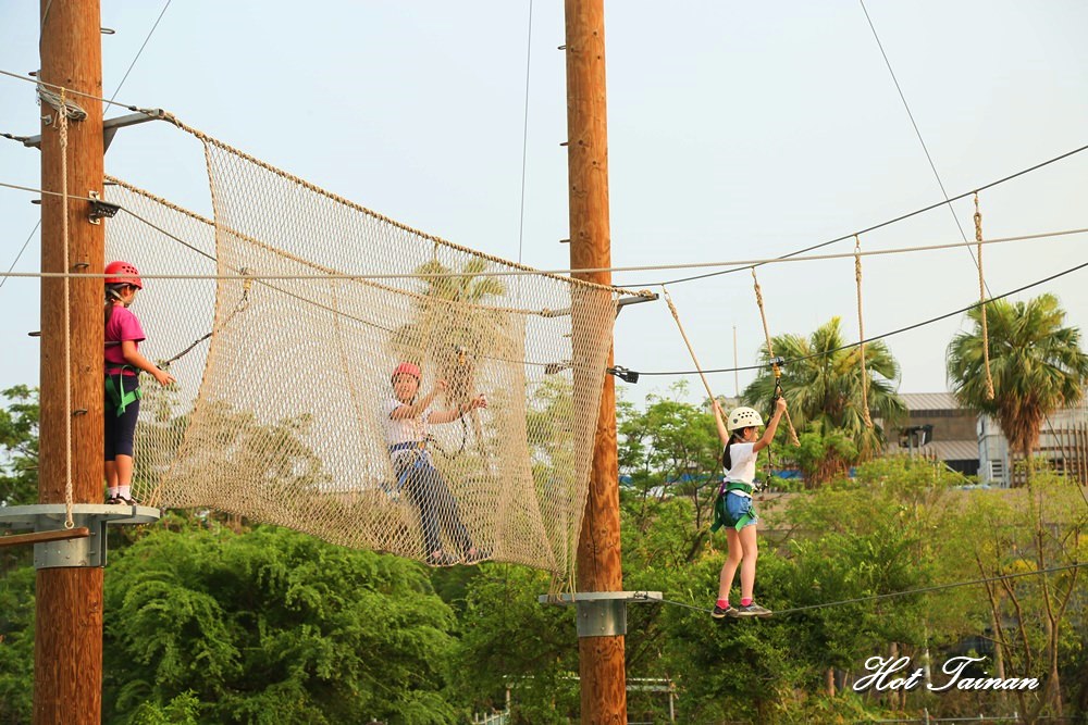 【台南景點】全亞洲唯一兒童戶外冒險體驗場，假日限定開放：樹谷冒險體驗場