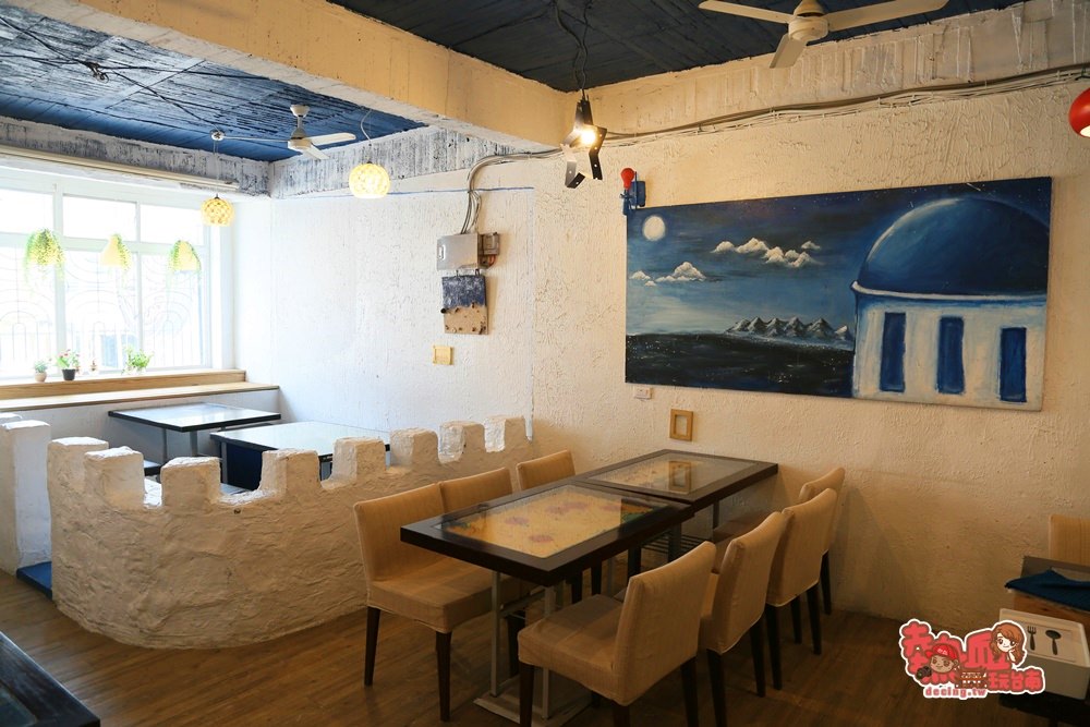 【台南美食】地中海風情的用餐空間，好市多旁的風格餐廳：伊甸風味館