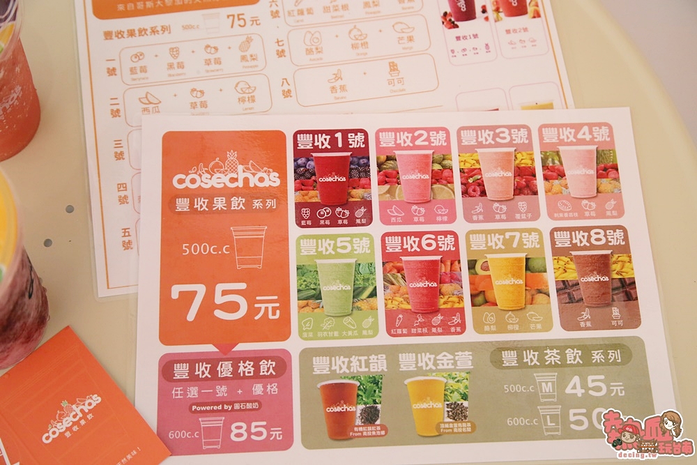 【台南飲料】南台灣首間「哥斯大黎加」水果冰沙！讓你喝出水果最不一樣的鮮滋味：豐收果飲Cosechas