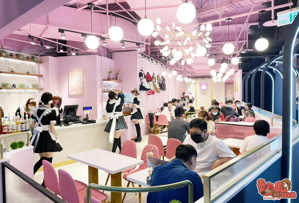【台南女僕咖啡】月讀女僕咖啡進駐台南Focus百貨！粉色系空間好夢幻~