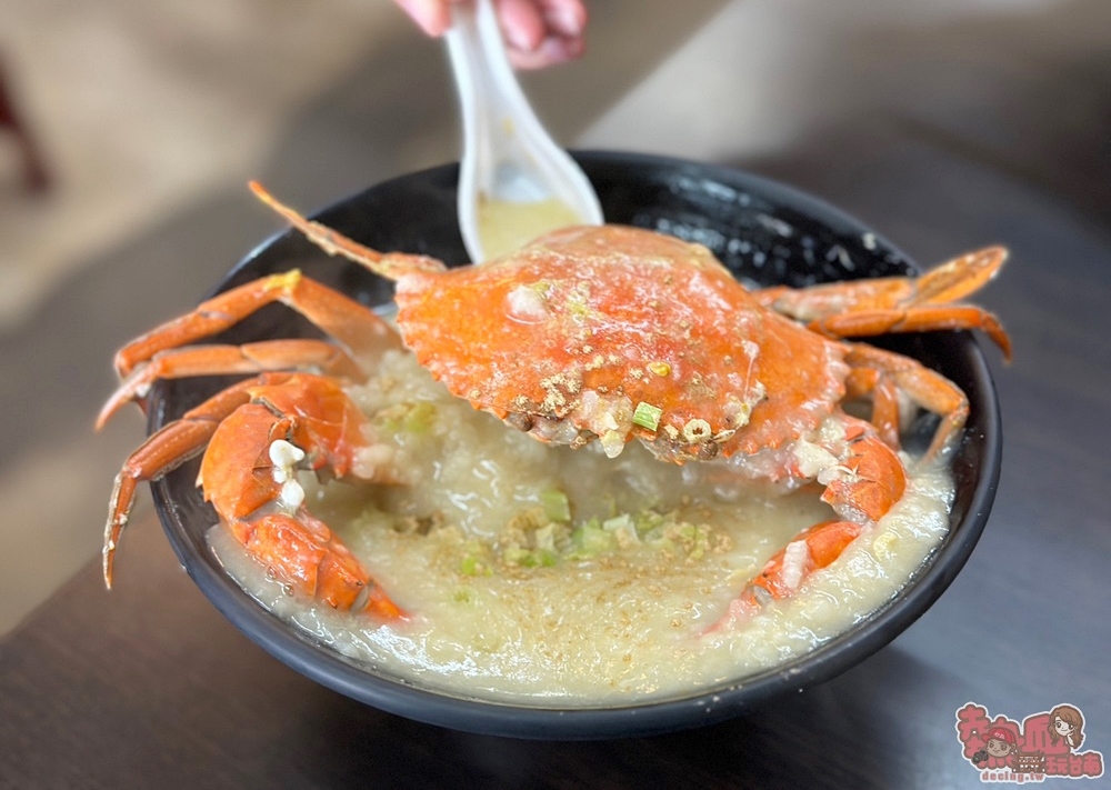 【台南美食】阿美螃蟹粥！每日限量95元螃蟹粥在這，蟹黃滿滿當早餐吃最爽快~