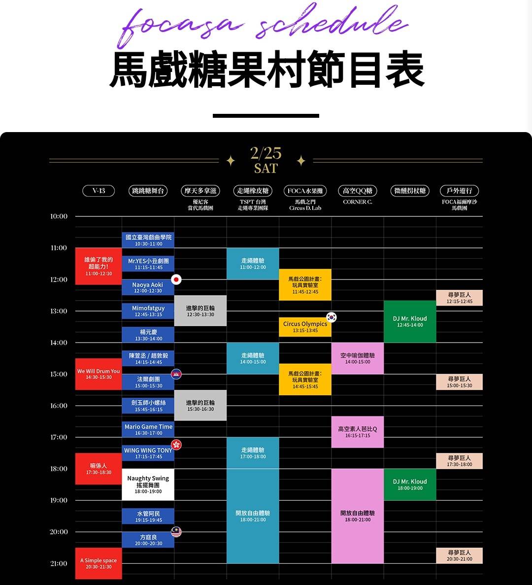 【台南活動】2023Focasa馬戲藝術節！全台唯一巨型馬戲團在台南，二月期間限定讓你從早嗨到晚~