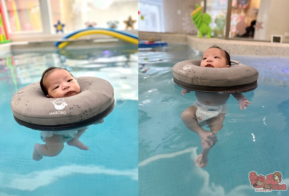 【台南親子】Habobo 親子悠游館！台南少見的溫水親子嬰幼兒游泳池，還可以在水上進行寶寶抓週喔~