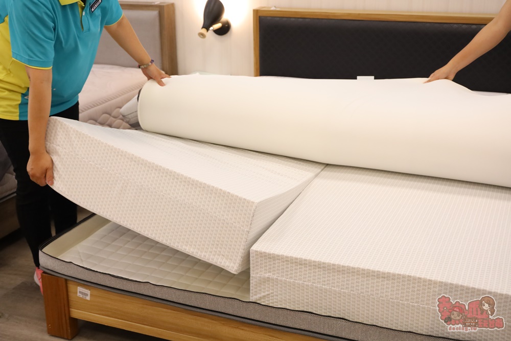 【台南寢具】億進寢具！全台獨家專利，量身訂做專屬個人客製床墊，雙人床再也不用互相遷就了~