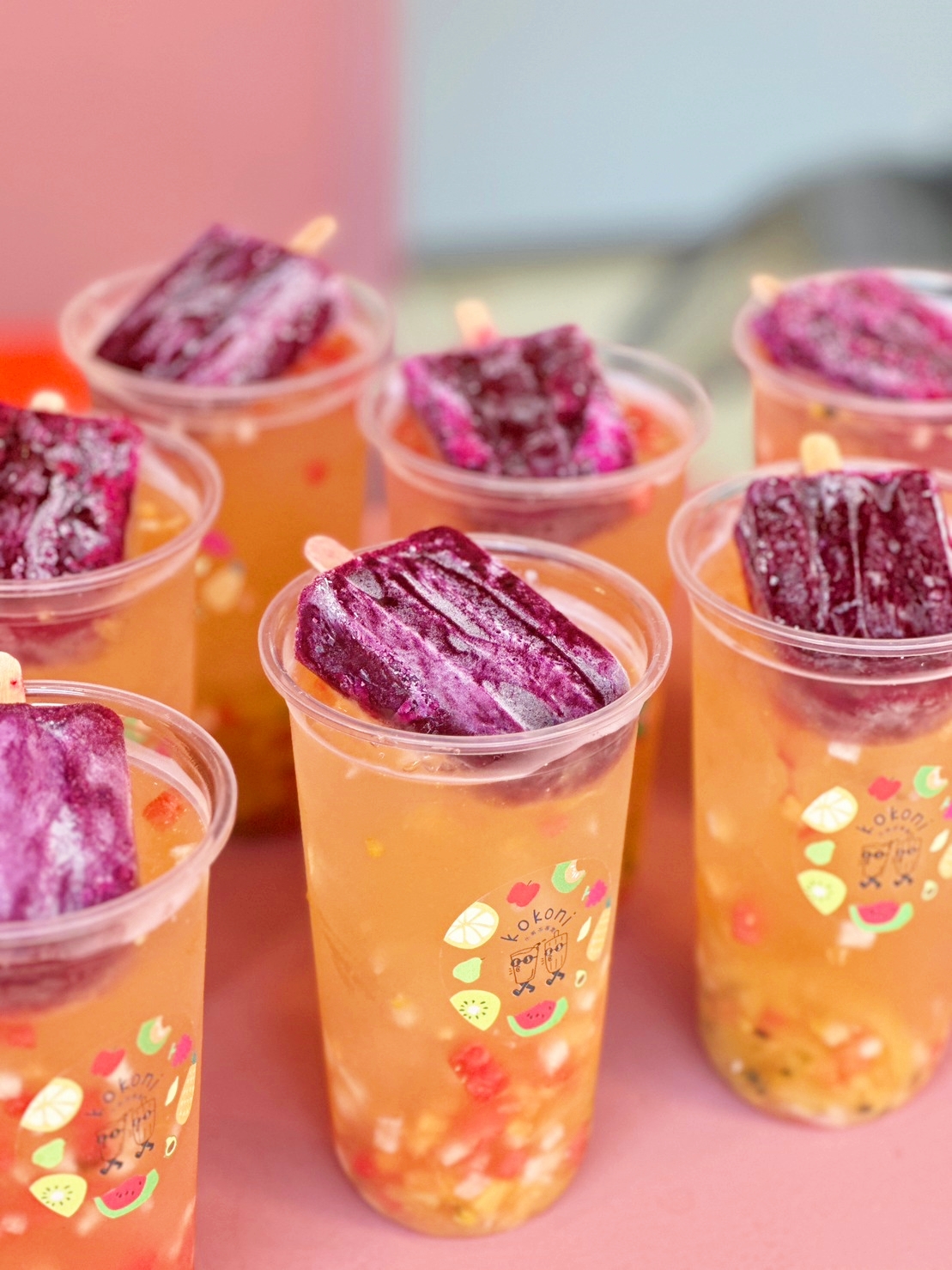 【台南飲料】kokoni水果茶專賣！台南最可愛的水果茶專賣店，加入純水果冰棒讓你每一口都回味~