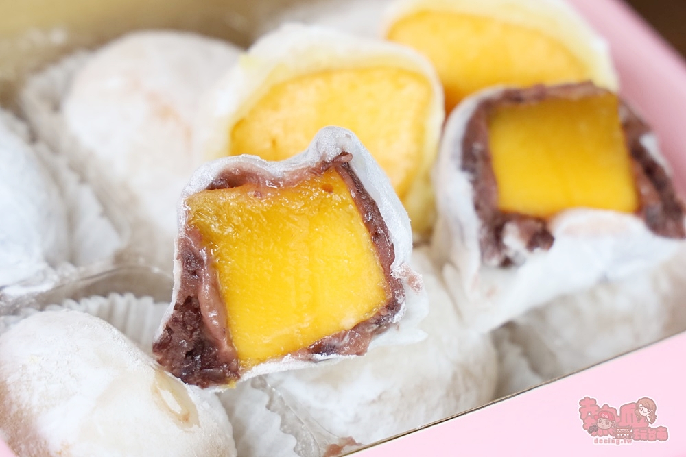 【台南甜點】金桃家草莓大福:芒果大福季來了,芒果內餡超飽滿,還有泰式芒果椰椰風味~