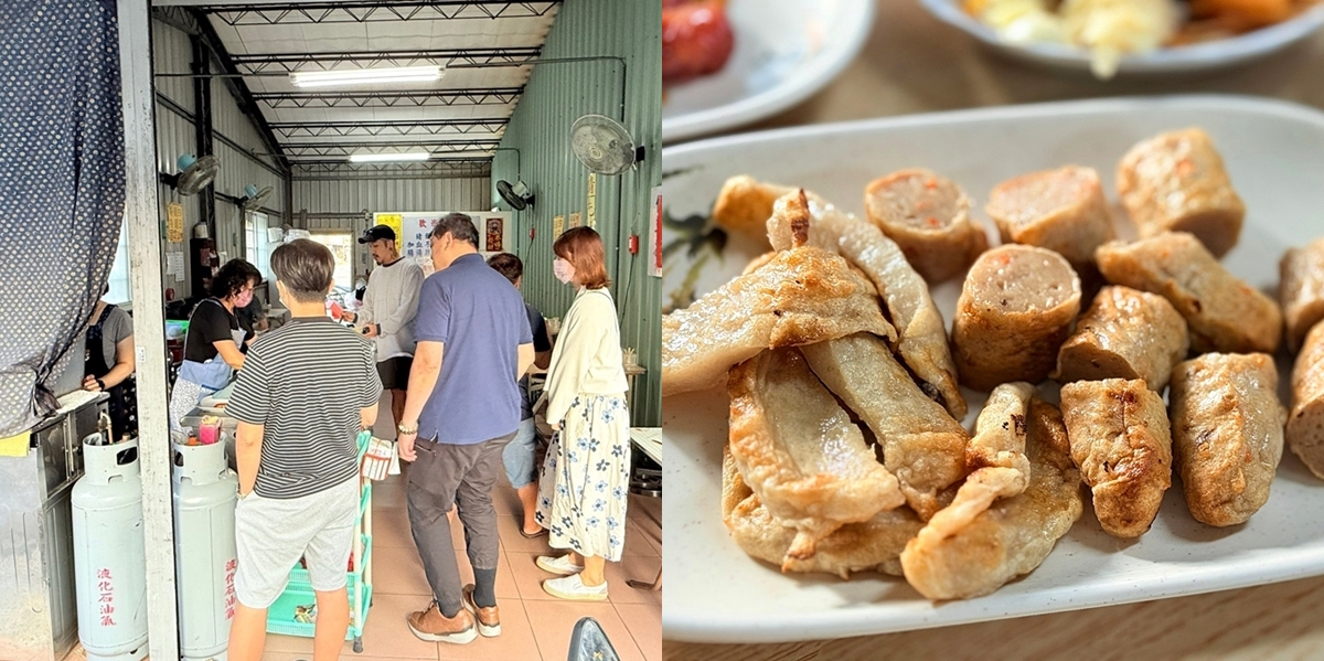 【台南美食】阿美家的黑輪米血:有汽車停車場的黑輪攤,一天只賣四小時,每天下午都排隊~