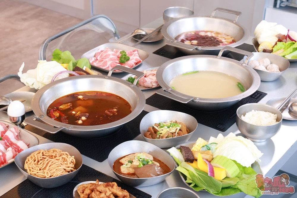 【台南火鍋】花澤鍋物:全台唯一拉麵石頭火鍋,韓系風格火鍋店,吃鍋還享蔬食/飲料/冰品吃到飽~