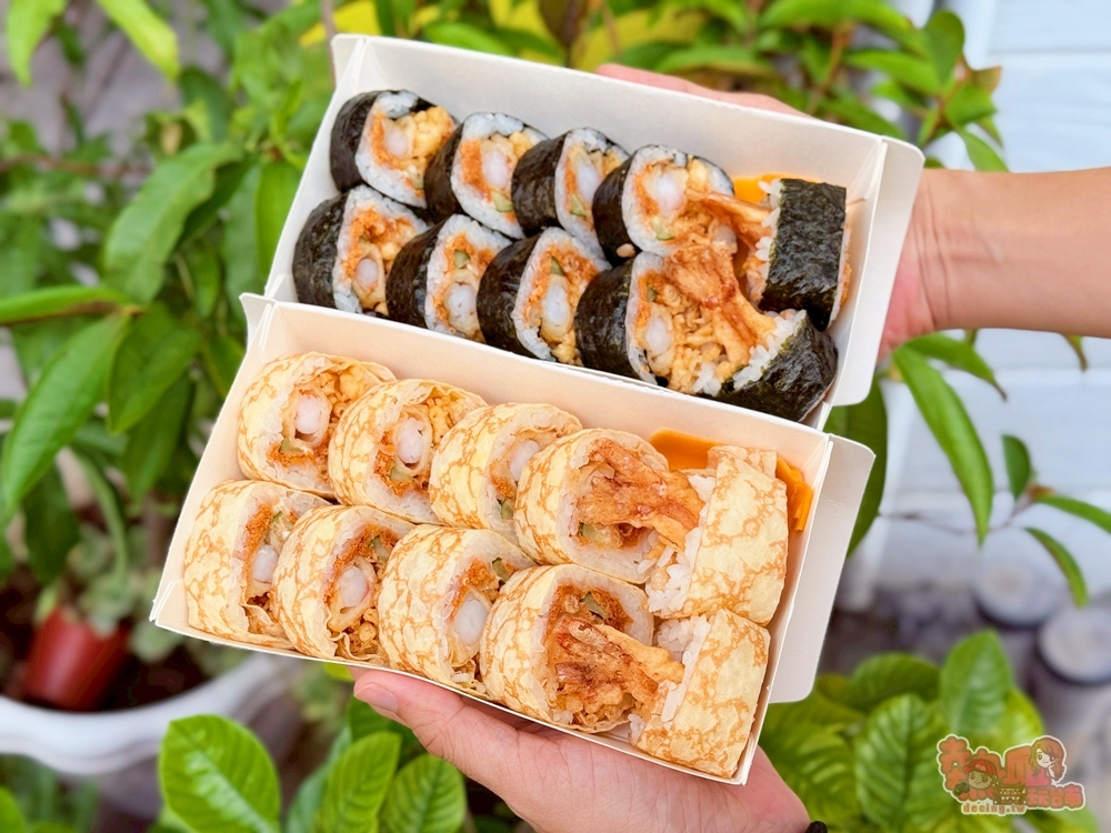 【台南美食】吉山炸蝦壽司！開賣秒完售的炸蝦壽司專賣店，一份兩隻炸蝦壽司只要銅板價~