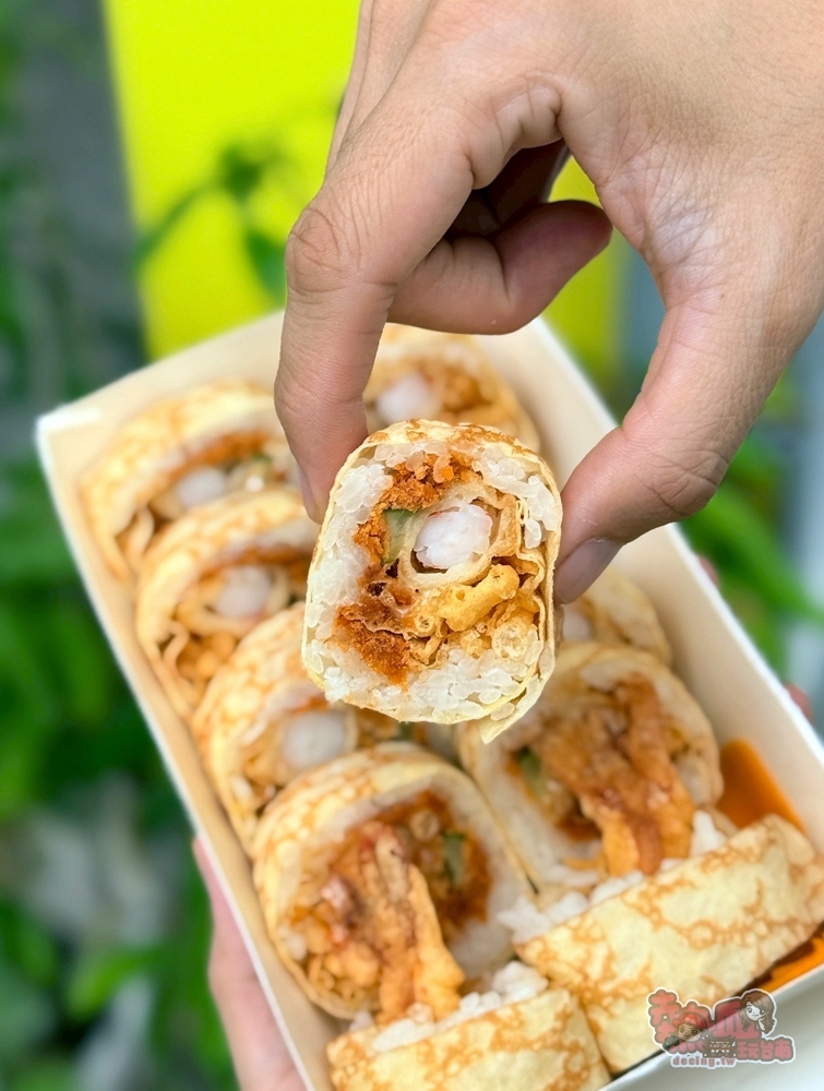 【台南美食】吉山炸蝦壽司！開賣秒完售的炸蝦壽司專賣店，一份兩隻炸蝦壽司只要銅板價~