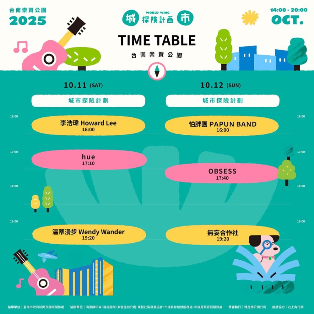 【台南活動】2025台南雙十連假活動，市集LIVE演出、水道館滑水祭、晴空藝術節全都玩起來~