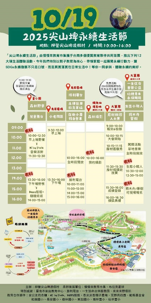 【台南活動】慢慢來教育市集！森林裡的兒童遊樂園，野餐派對、大地遊戲、獨木舟，還有小火車等你來體驗~