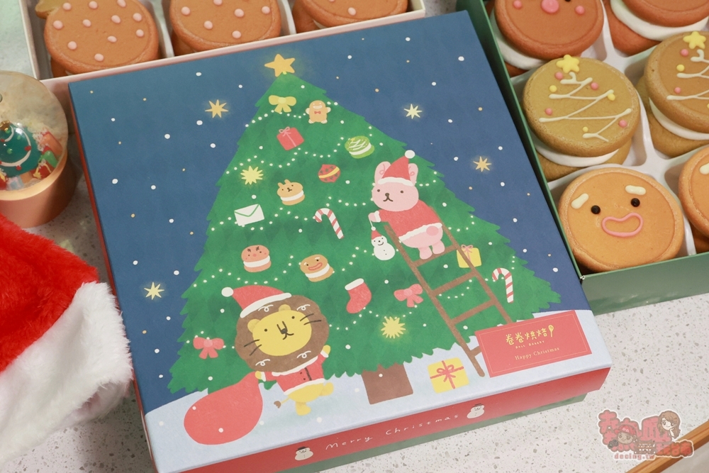【台南甜點】卷卷烘焙:可愛甜點專賣店,聖誕生乳銅鑼燒來啦,冏餅人麋鹿呆萌好可愛~