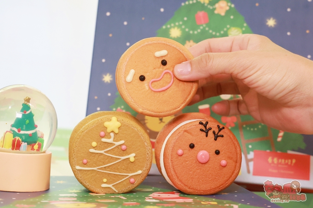 【台南甜點】卷卷烘焙:可愛甜點專賣店,聖誕生乳銅鑼燒來啦,冏餅人麋鹿呆萌好可愛~