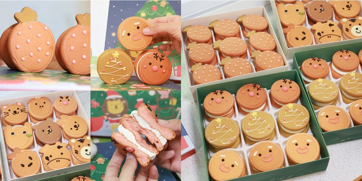 【台南甜點】卷卷烘焙:可愛甜點專賣店,聖誕生乳銅鑼燒來啦,冏餅人麋鹿呆萌好可愛~