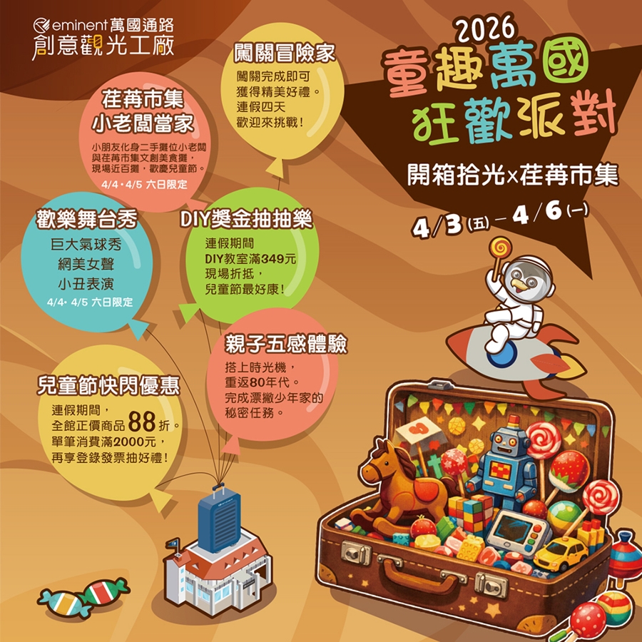 【台南活動】台南2026/4/3~4/6兒童節活動整理~ 【台南活動】台南2026/4/3~4/6兒童節活動整理~