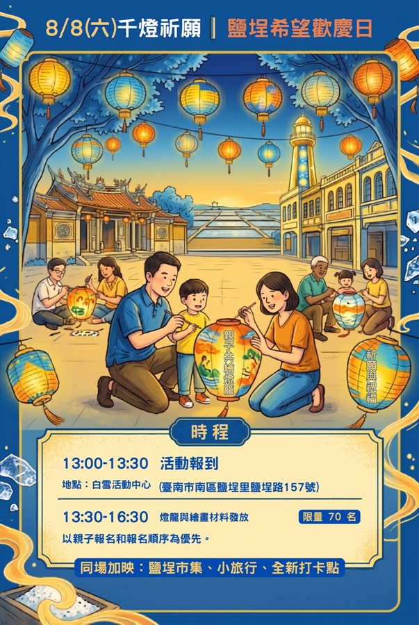 【台南活動】台南2026/8/8~8/9假日周末活動整理~ 【台南活動】台南2026/8/8~8/9假日周末活動整理~